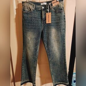 Ashley Mason Denim with Stud Accents